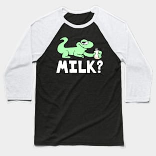 Lizard Milk (White) Baseball T-Shirt